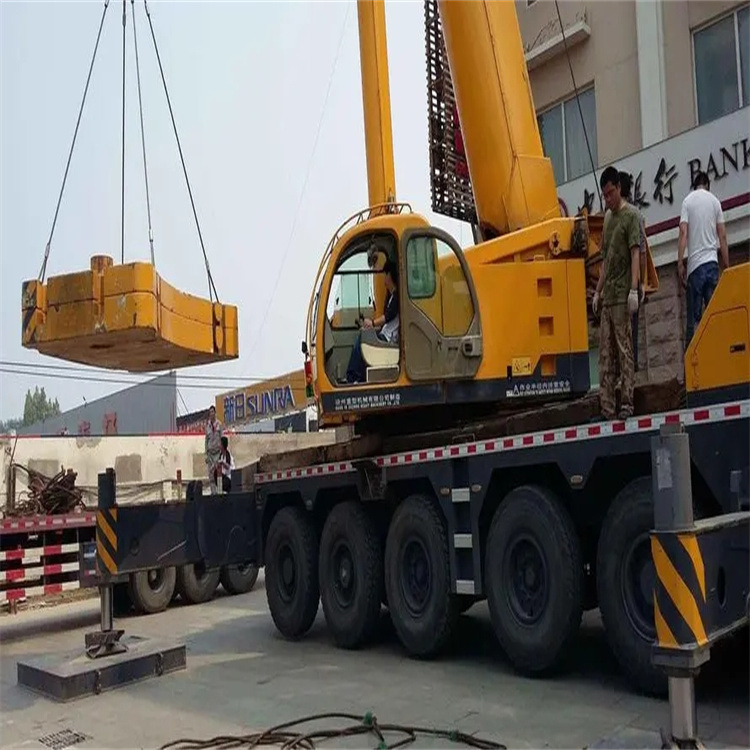 济南槐荫当地吊车出租|机器吊装|75吨|工厂搬迁服务